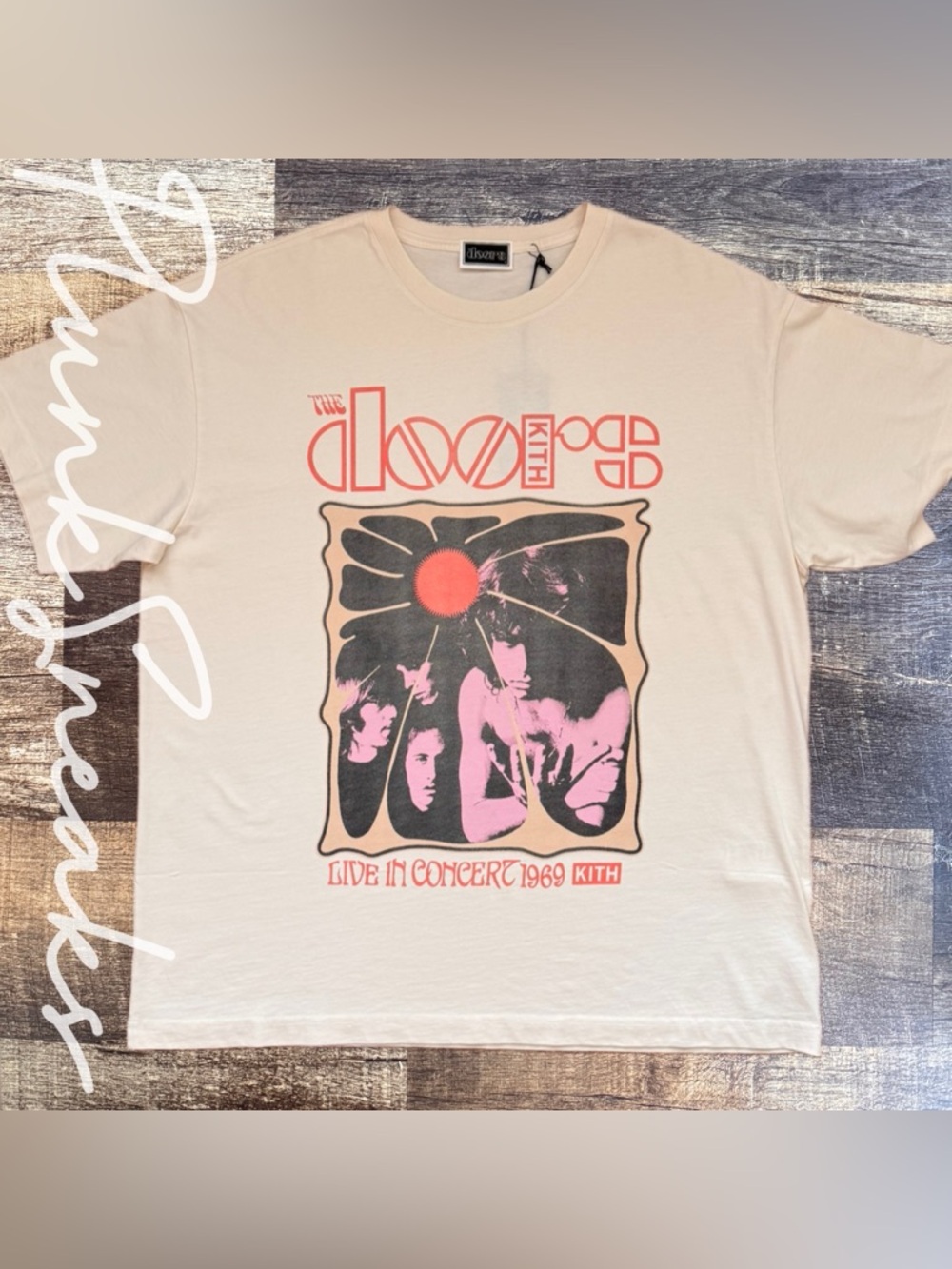 Kith Records for The Doors Live 1969 Vintage Tee • Sandrift • 2026